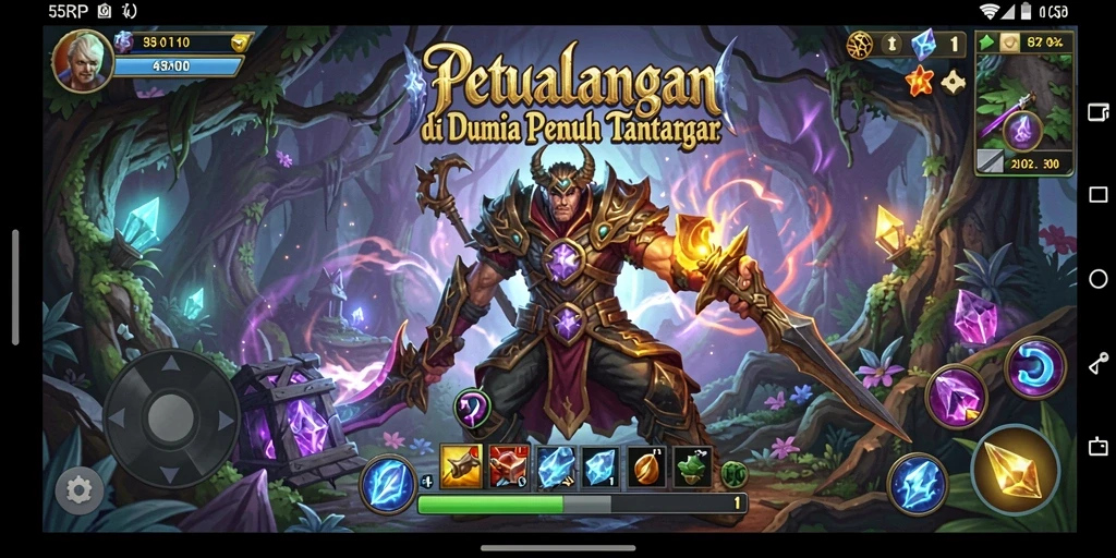 Tampilan gameplay seru di dunia petualangan 55RP.