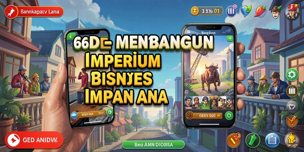Screenshot gameplay 66D menampilkan grafik menarik dan pengelolaan bisnis.