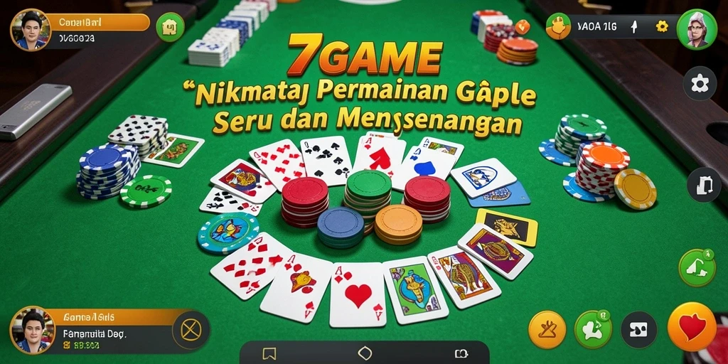 Gameplay seru Gaple di 7GAME dengan fitur menarik.