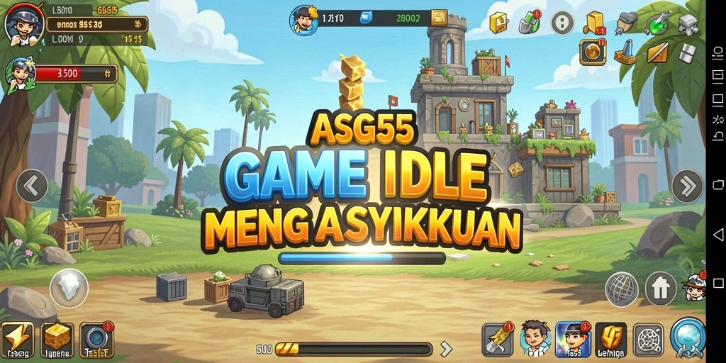 Screenshot ASG55 menampilkan gameplay Idle yang menarik.