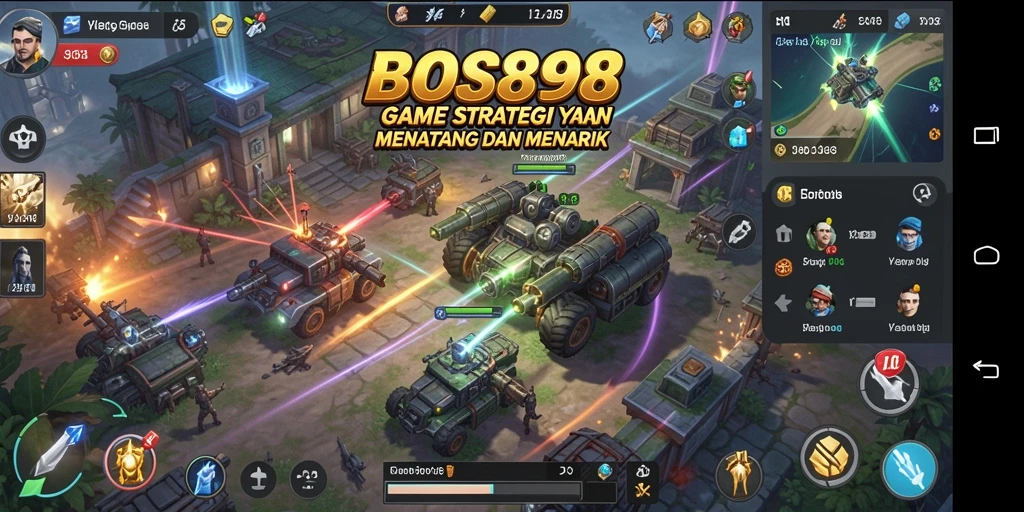Tampilan permainan BOS898 yang menawan dengan pertempuran strategis.