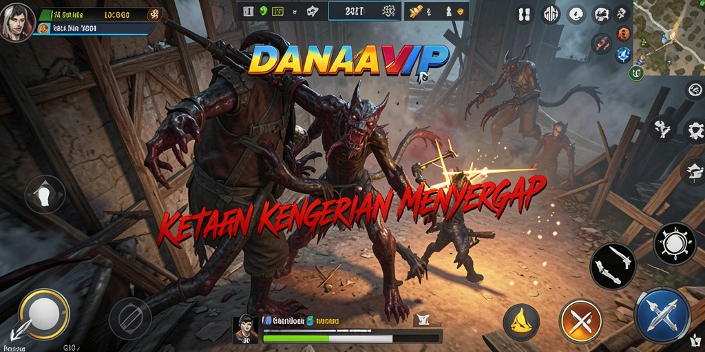 Tampilan gameplay menakutkan di dalam DANAVIP.