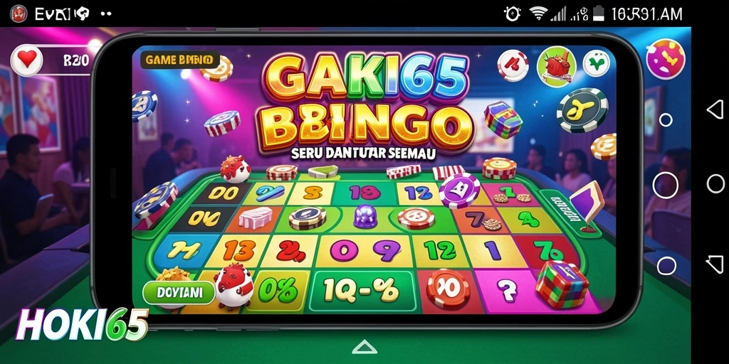 Tampilan gameplay HOKI65 menampilkan keseruan bermain Bingo.