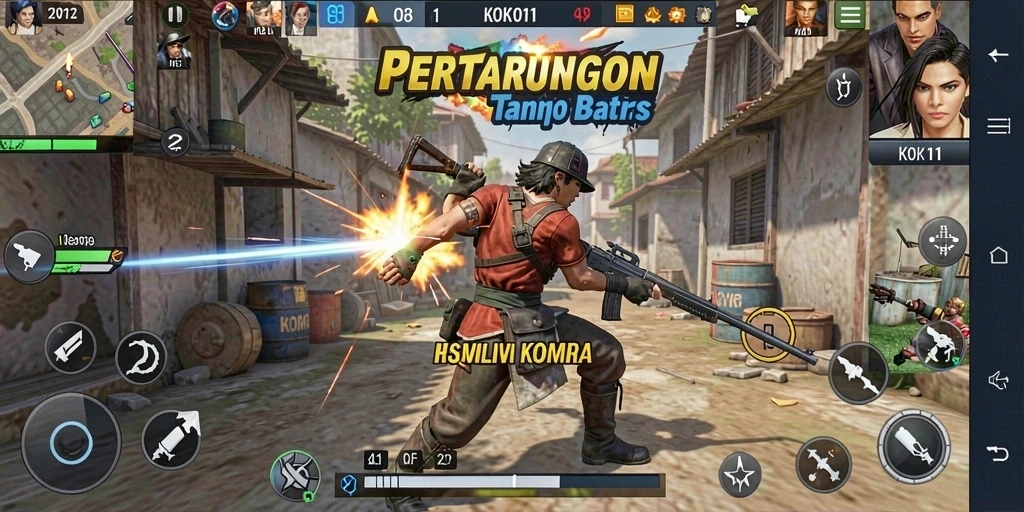 Tangkapan layar aksi seru dalam game Fighting KOKO11.