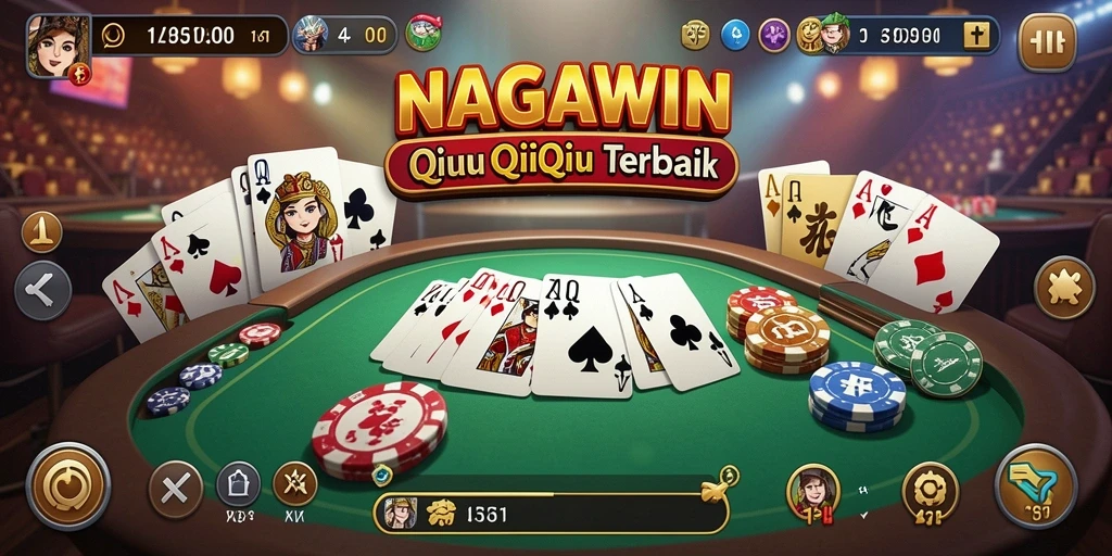 Tampilan gameplay QiuQiu yang seru di NAGAWIN.