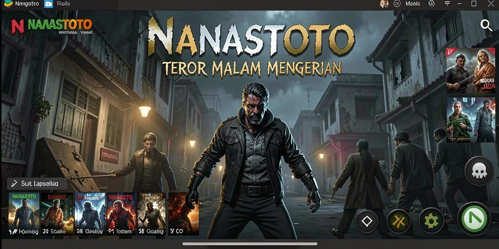 Tangkapan layar gameplay NANASTOTO menunjukkan kegelapan dan ketegangan nyata.