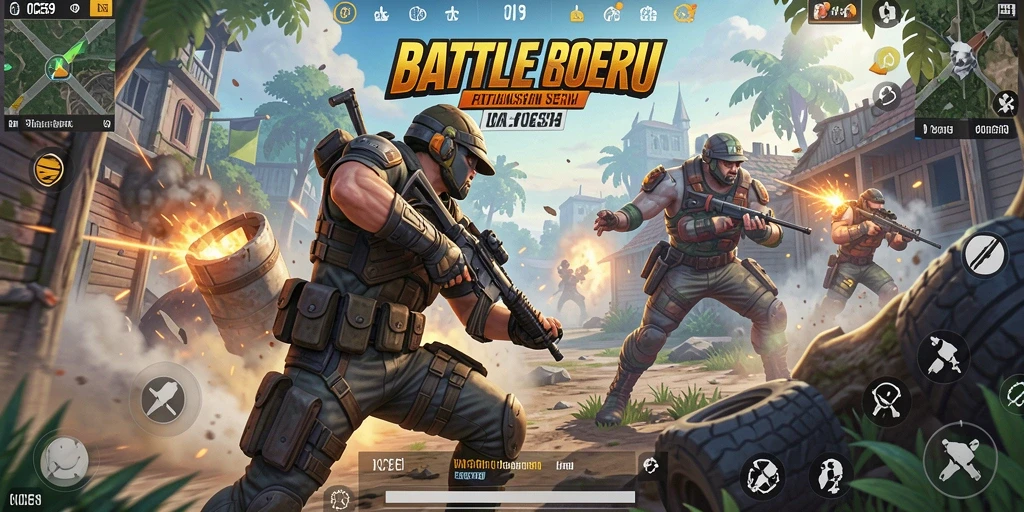 Tampilan aksi seru dari gameplay Battle Royale OCE69.