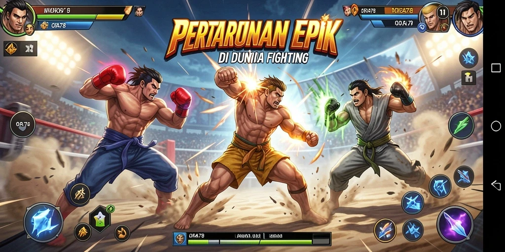 Tangkapan layar gameplay ORA78 dengan pertarungan penuh aksi.