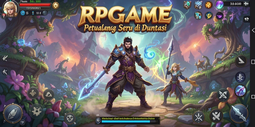 Gameplay seru RPGAME dengan petualangan menegangkan.