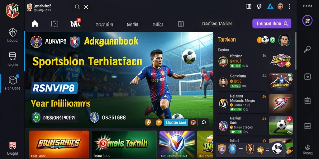 Tampilan menarik dari gameplay Sportsbook di RSNVIP8.