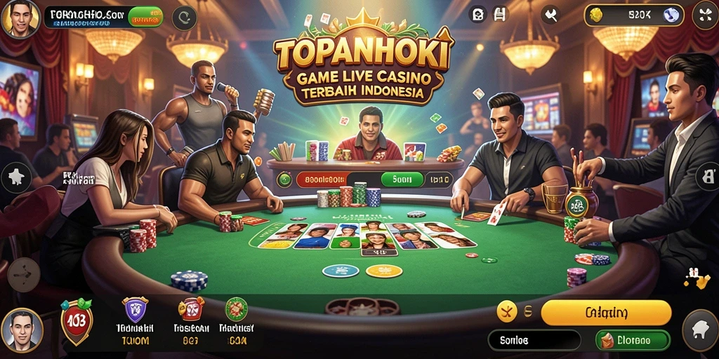 Tampilan gameplay seru di TOPANHOKI dengan dealer langsung.