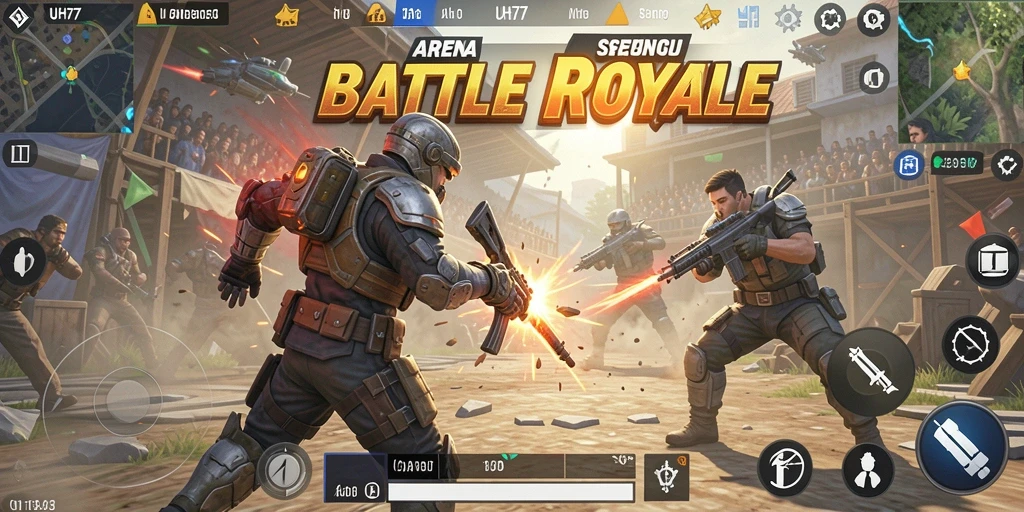Gameplay seru UH77 dalam pertempuran Battle Royale.